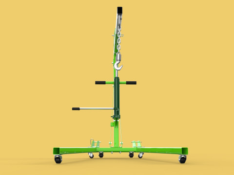ENGINE CRANE HOIST LIFTING STAND FOLDABLE MOBILE HYDRAULIC JACK 3D Модель