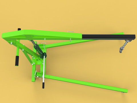 ENGINE CRANE HOIST LIFTING STAND FOLDABLE MOBILE HYDRAULIC JACK 3D Модель