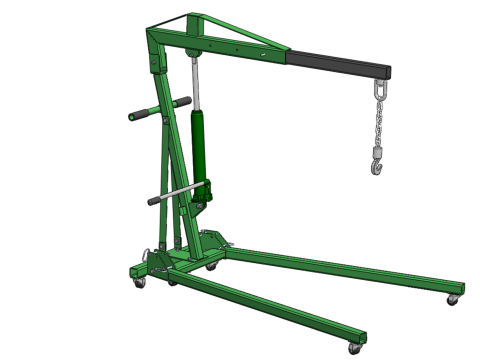 ENGINE CRANE HOIST LIFTING STAND FOLDABLE MOBILE HYDRAULIC JACK 3D Модель