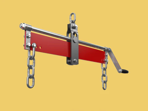 ПОДЪЕМНИК ДВИГАТЕЛЯ ПОДЪЕМНИК КРАН БАЛАНСИРОВКА ДВИГАТЕЛЬ ЦЕПИ ВЫРАВНИВАНИЯ НАГРУЗКИ КРЮК 3D Модель