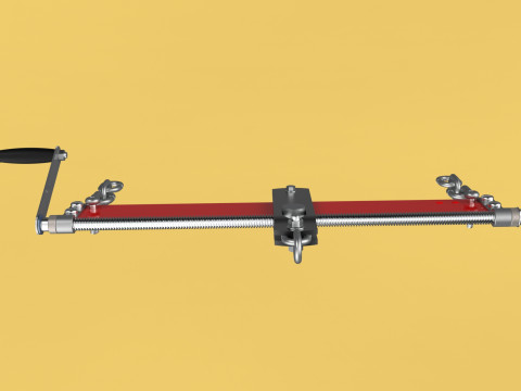 ENGINE HOIST LIFT CRANE BALANCER ENGINE LOAD LEVELER CHAINS HOOK 3D Model