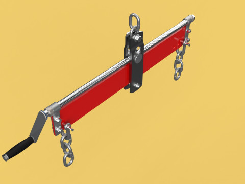 ENGINE HOIST LIFT CRANE BALANCER ENGINE LOAD LEVELER CHAINS HOOK 3D Model