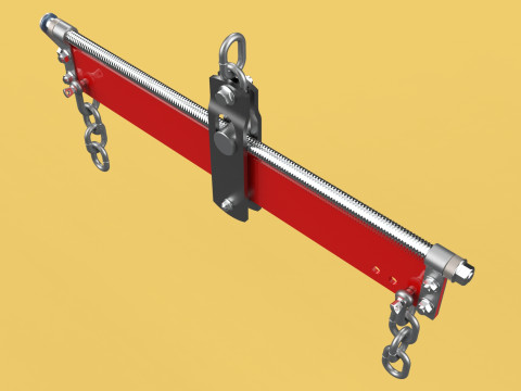 ENGINE HOIST LIFT CRANE BALANCER ENGINE LOAD LEVELER CHAINS HOOK 3D Model