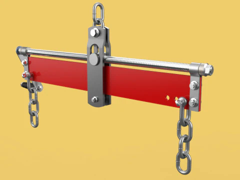 ENGINE HOIST LIFT CRANE BALANCER ENGINE LOAD LEVELER CHAINS HOOK 3D Model