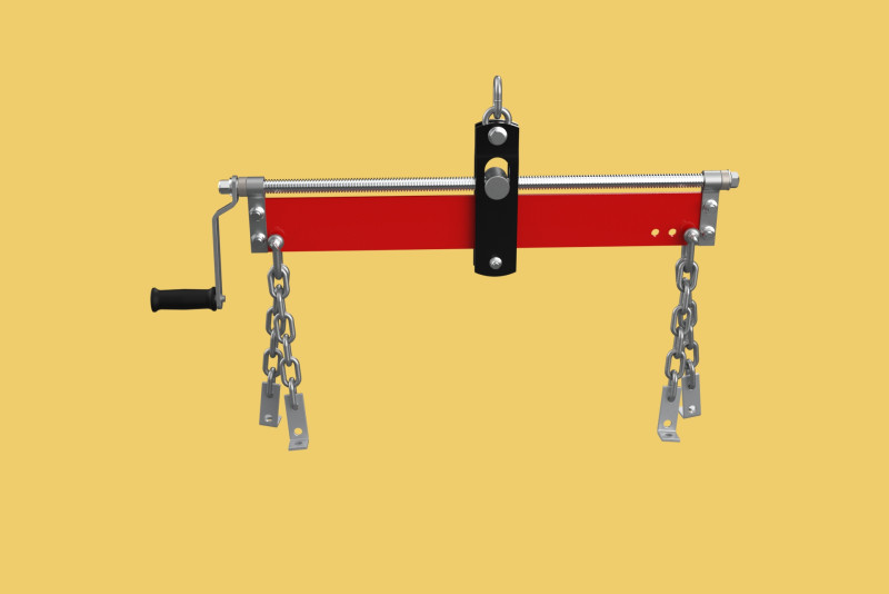 LOAD LEVELER ENGINE HOIST LIFT CRANE BALANCER ENGINE CHAINS HOOK 3D Model .c4d .max .obj .3ds .fbx .stl .blend