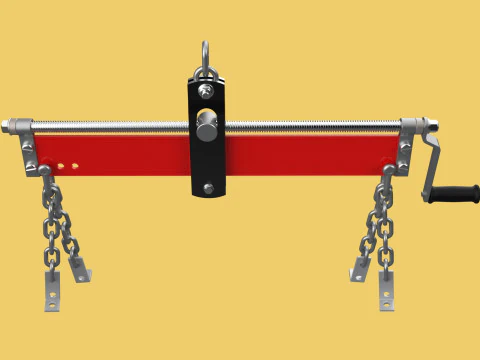 LOAD LEVELER ENGINE HOIST LIFT CRANE BALANCER ENGINE CHAINS HOOK 3D Model