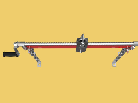 LOAD LEVELER ENGINE HOIST LIFT CRANE BALANCER ENGINE CHAINS HOOK 3D Model