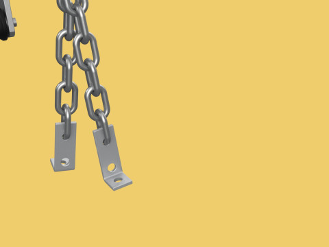 LOAD LEVELER ENGINE HOIST LIFT CRANE BALANCER ENGINE CHAINS HOOK 3D Model