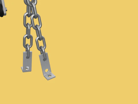 LOAD LEVELER ENGINE HOIST LIFT CRANE BALANCER ENGINE CHAINS HOOK 3D Model