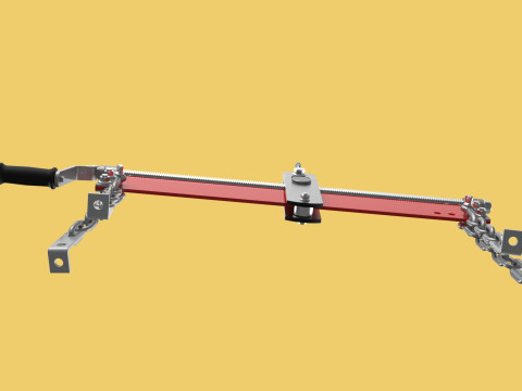 LOAD LEVELER ENGINE HOIST LIFT CRANE BALANCER ENGINE CHAINS HOOK 3D Model