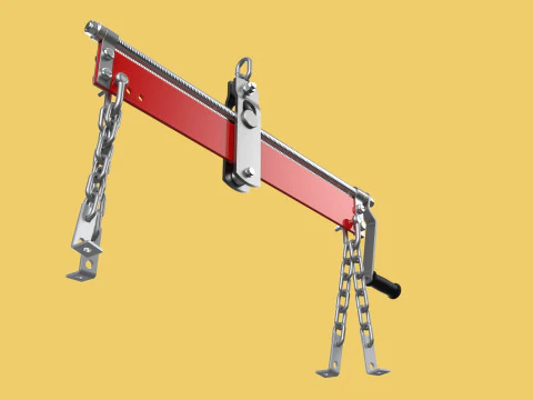 LOAD LEVELER ENGINE HOIST LIFT CRANE BALANCER ENGINE CHAINS HOOK 3D Model