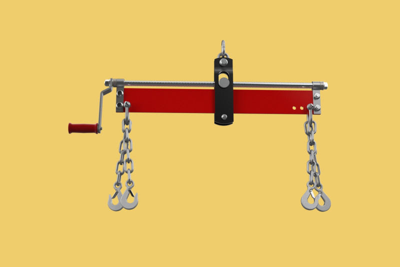 BALANCER LOAD LEVELER ENGINE HOIST LIFT CRANE ENGINE HOOK CHAIN Model 3D .c4d .max .obj .3ds .fbx .stl .blend