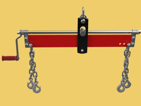 BALANCER LOAD LEVELER ENGINE HOIST LIFT CRANE ENGINE HOOK CHAIN 3D Model