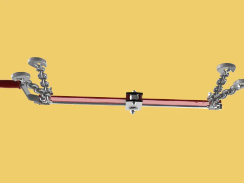 BALANCER LOAD LEVELER ENGINE HOIST LIFT CRANE ENGINE HOOK CHAIN 3D Model