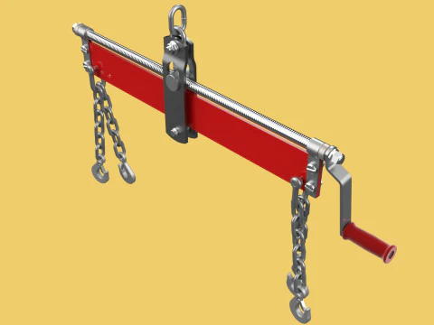 BALANCER LOAD LEVELER ENGINE HOIST LIFT CRANE ENGINE HOOK CHAIN 3D Model
