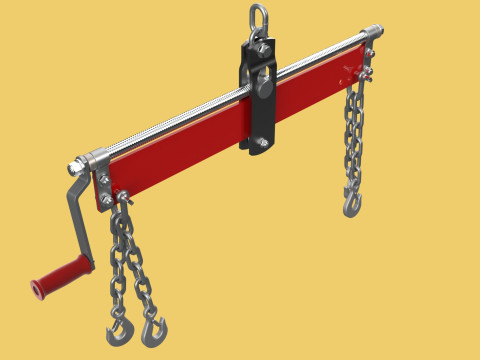 BALANCER LOAD LEVELER ENGINE HOIST LIFT CRANE ENGINE HOOK CHAIN Model 3D