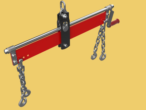 BALANCER LOAD LEVELER ENGINE HOIST LIFT CRANE ENGINE HOOK CHAIN Model 3D