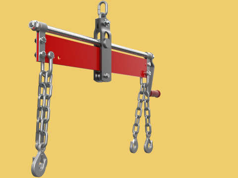 BALANCER LOAD LEVELER ENGINE HOIST LIFT CRANE ENGINE HOOK CHAIN Model 3D