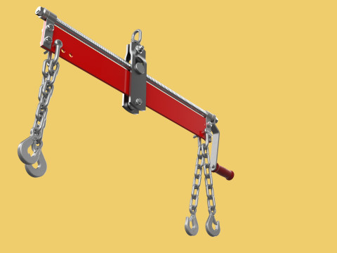 BALANCER LOAD LEVELER ENGINE HOIST LIFT CRANE ENGINE HOOK CHAIN Model 3D
