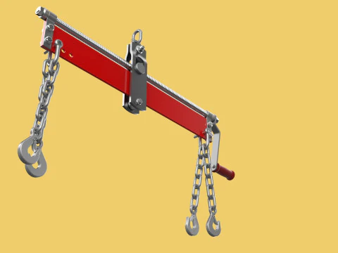 BALANCER LOAD LEVELER ENGINE HOIST LIFT CRANE ENGINE HOOK CHAIN 3D Model
