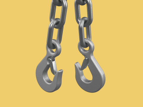 BALANCER LOAD LEVELER ENGINE HOIST LIFT CRANE ENGINE HOOK CHAIN Model 3D