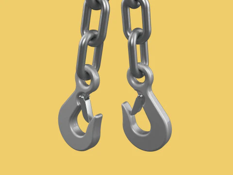 BALANCER LOAD LEVELER ENGINE HOIST LIFT CRANE ENGINE HOOK CHAIN 3D Model