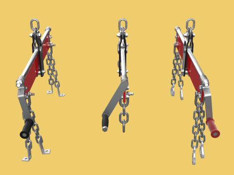 BALANCER LOAD LEVELER ENGINE HOIST LIFT CRANE ENGINE HOOK CHAIN 3D Model