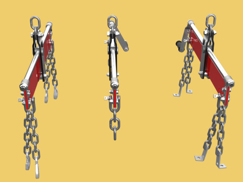 BALANCER LOAD LEVELER ENGINE HOIST LIFT CRANE ENGINE HOOK CHAIN 3D Model