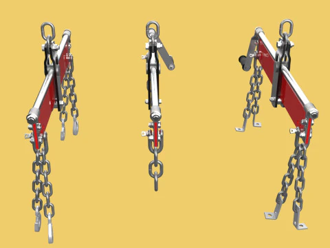 BALANCER LOAD LEVELER ENGINE HOIST LIFT CRANE ENGINE HOOK CHAIN 3D Model