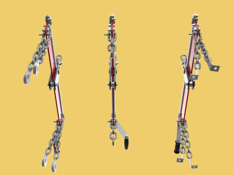 BALANCER LOAD LEVELER ENGINE HOIST LIFT CRANE ENGINE HOOK CHAIN 3D Model