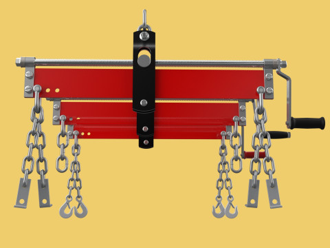 BALANCER LOAD LEVELER ENGINE HOIST LIFT CRANE ENGINE HOOK CHAIN 3D Model
