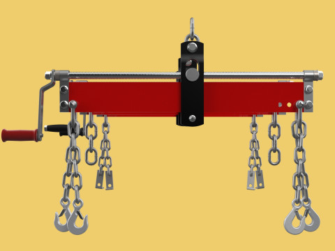 BALANCER LOAD LEVELER ENGINE HOIST LIFT CRANE ENGINE HOOK CHAIN 3D Model