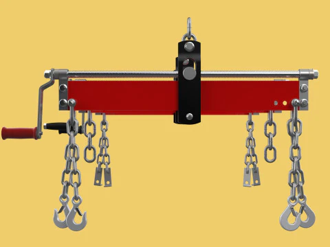 BALANCER LOAD LEVELER ENGINE HOIST LIFT CRANE ENGINE HOOK CHAIN 3D Model