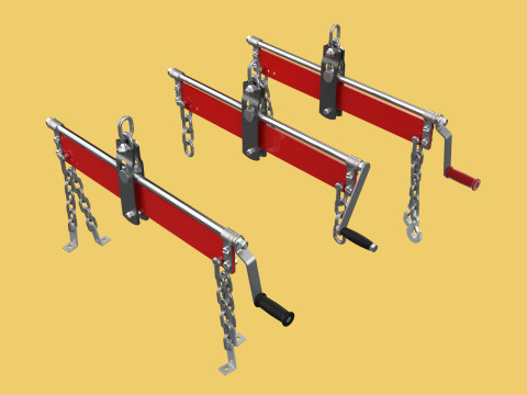 BALANCER LOAD LEVELER ENGINE HOIST LIFT CRANE ENGINE HOOK CHAIN 3D Model