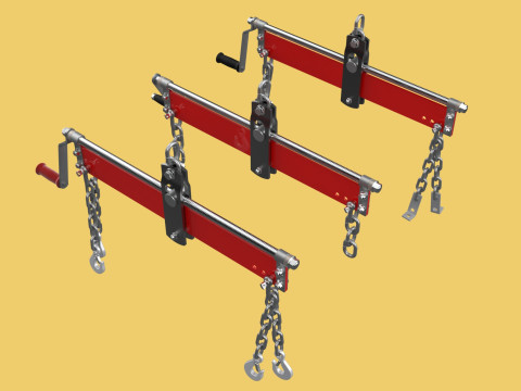 BALANCER LOAD LEVELER ENGINE HOIST LIFT CRANE ENGINE HOOK CHAIN 3D Model