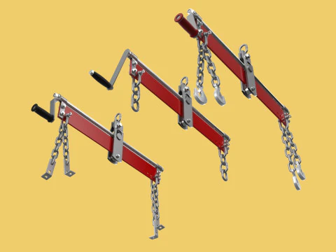 BALANCER LOAD LEVELER ENGINE HOIST LIFT CRANE ENGINE HOOK CHAIN 3D Model