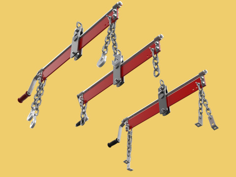BALANCER LOAD LEVELER ENGINE HOIST LIFT CRANE ENGINE HOOK CHAIN 3D Model