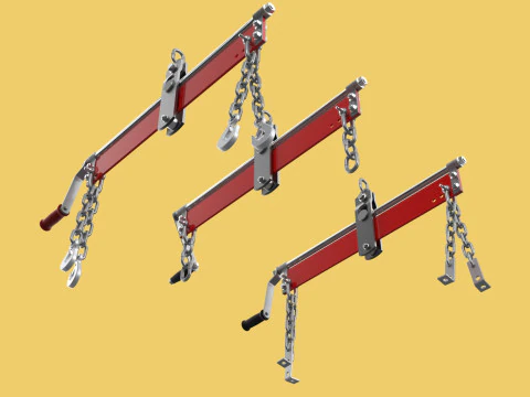 BALANCER LOAD LEVELER ENGINE HOIST LIFT CRANE ENGINE HOOK CHAIN 3D Model