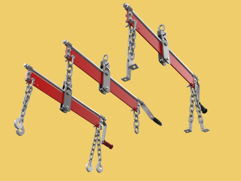 BALANCER LOAD LEVELER ENGINE HOIST LIFT CRANE ENGINE HOOK CHAIN 3D Model