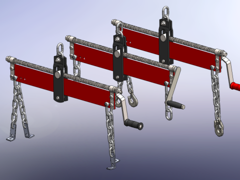 BALANCER LOAD LEVELER ENGINE HOIST LIFT CRANE ENGINE HOOK CHAIN 3D Model