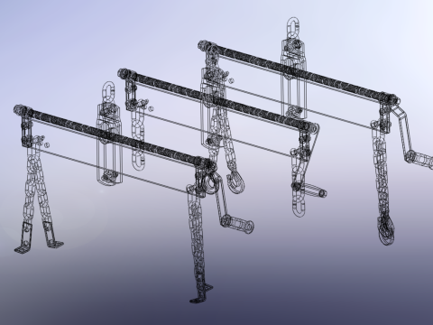 BALANCER LOAD LEVELER ENGINE HOIST LIFT CRANE ENGINE HOOK CHAIN 3D Model