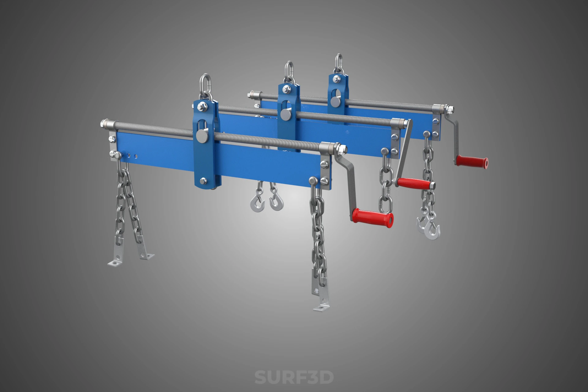 LEVELER BALANCER STABILIZER LOAD ENGINE HOIST CRANE SHOP RIGGING 3D Model .c4d .max .obj .3ds .fbx .stl .blend 