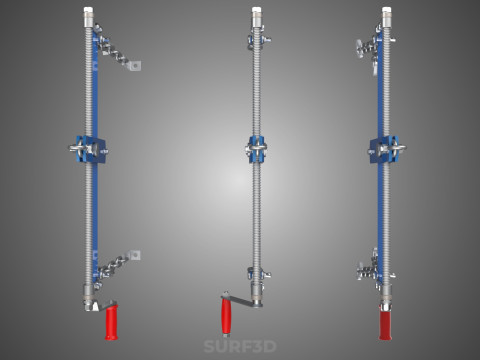 LEVELER BALANCER STABILIZER LOAD ENGINE HOIST CRANE SHOP RIGGING 3D मॉडल