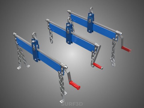 LEVELER BALANCER STABILIZER LOAD ENGINE HOIST CRANE SHOP RIGGING 3D मॉडल