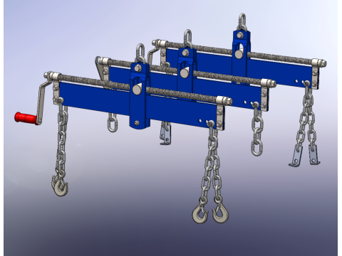 LEVELER BALANCER STABILIZER LOAD ENGINE HOIST CRANE SHOP RIGGING 3D मॉडल