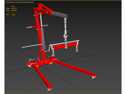 JACK ENGINE CRANE HOIST LIFTING LEVELER BALANCER STABILIZER LOAD 3D Model