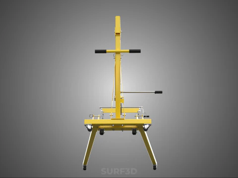 ENGINE CRANE HOIST LIFT FOLDING HYDRAULIC LEVELER BALANCER LOAD 3D Model