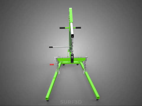 MOBILE ENGINE CRANE HOIST LIFTER STAND LEVELER BALANCER LOAD TON 3D Model