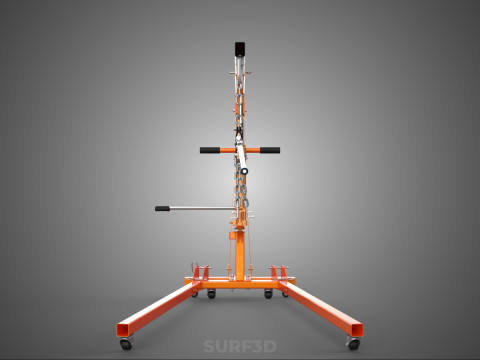 CRANE ENGINE HOIST LIFT WINCH HYDRAULIC LEVELER BALANCER LOAD UP 3D Model