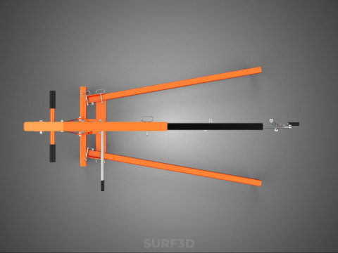CRANE ENGINE HOIST LIFT WINCH HYDRAULIC LEVELER BALANCER LOAD UP 3D Model